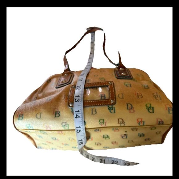 Dooney & Bourke Y2K Rainbow Signature Logo Monogram Satchel (yellowing PVC) - Picture 8 of 10